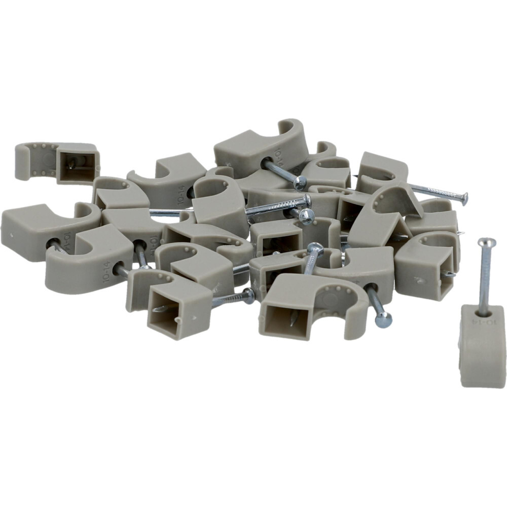 Express-Schellen 10 - 14 mm 25 St&uuml;ck grau