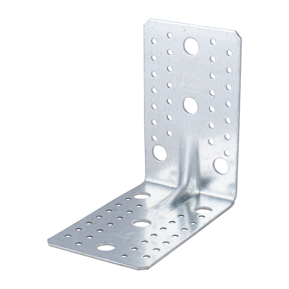 Bauwinkel aus Stahlblech mit Sicke 145 x 145 x 90 x 2,0 mm