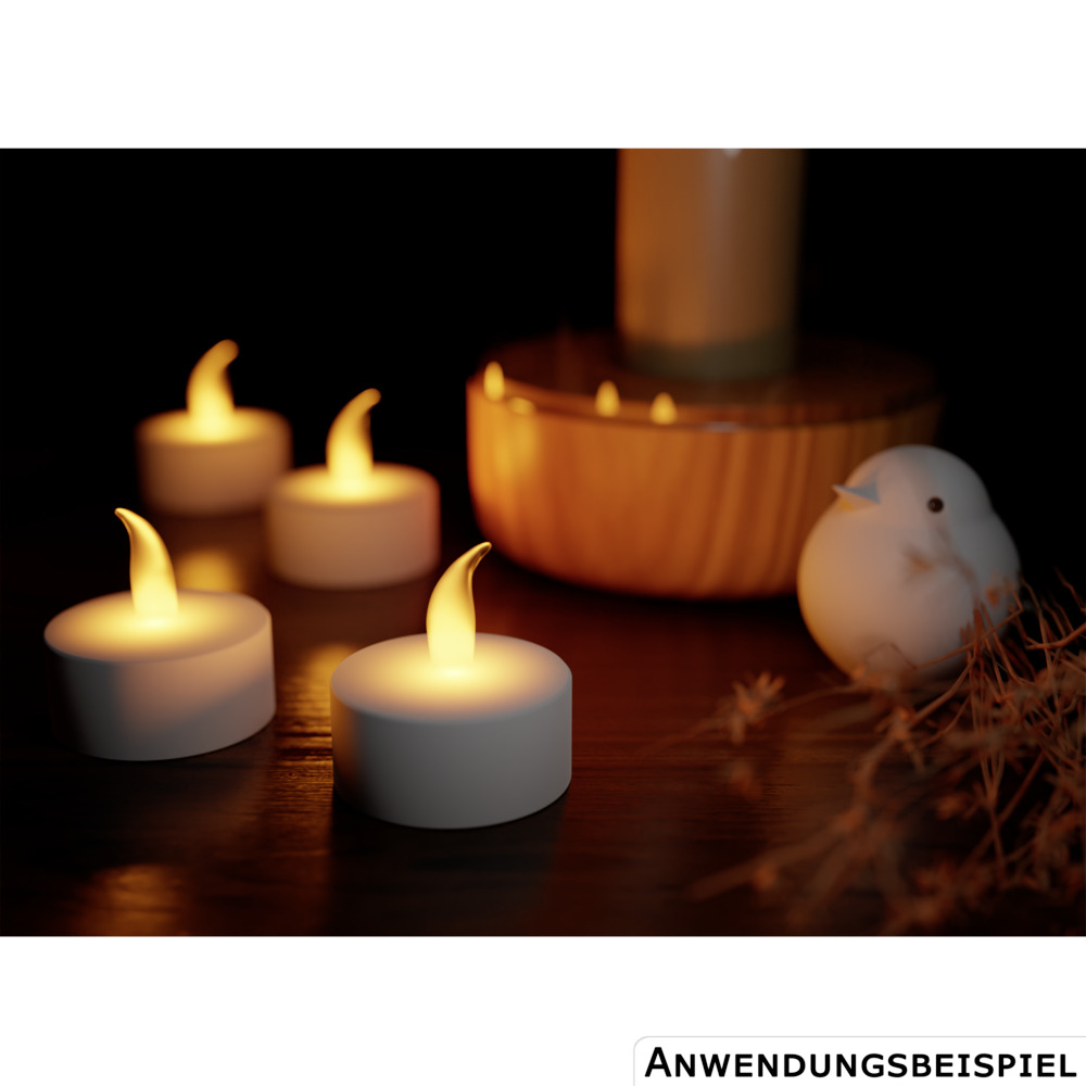 LED-Teelichter-Set 24 St&uuml;ck mit Batterien und Tragebox image number 2