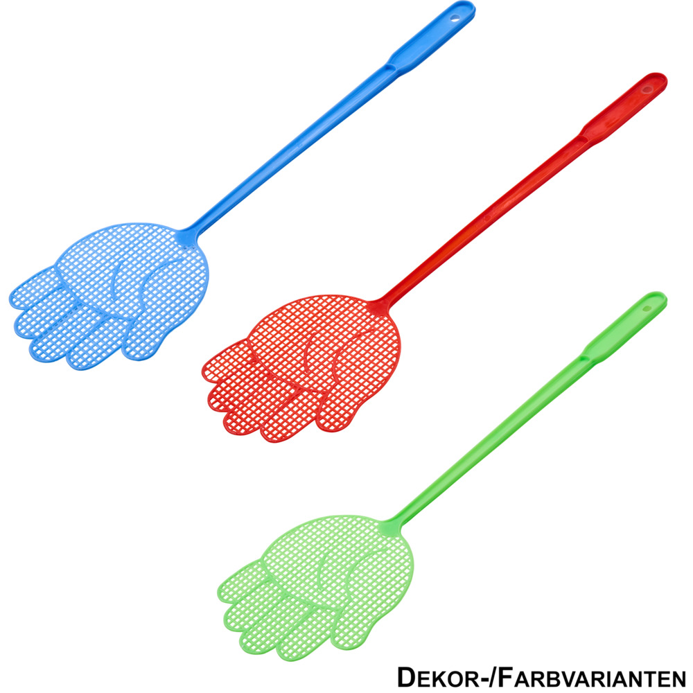 Fliegenklatsche 43 cm Kunststoff in Farbauswahl