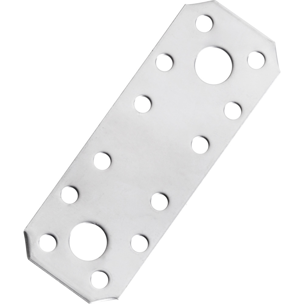 Flachverbinder A2 96 x 35 x 2 m Edelstahl f&uuml;r Holz- oder Holz/Beton-Verbindungen