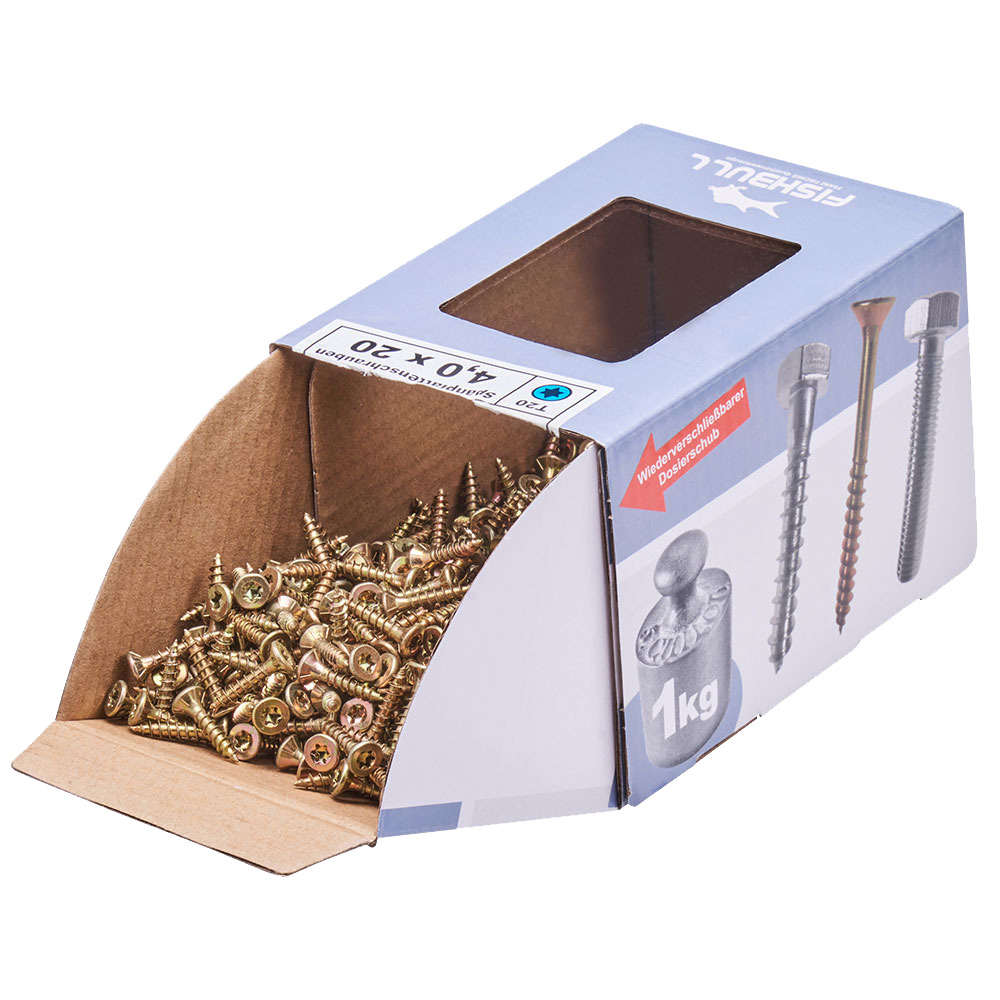 Spanplattenschraube 4x20 mm IVZ 1kg FISHBULL-Pack Senkkopf Vollgewinde image number 3