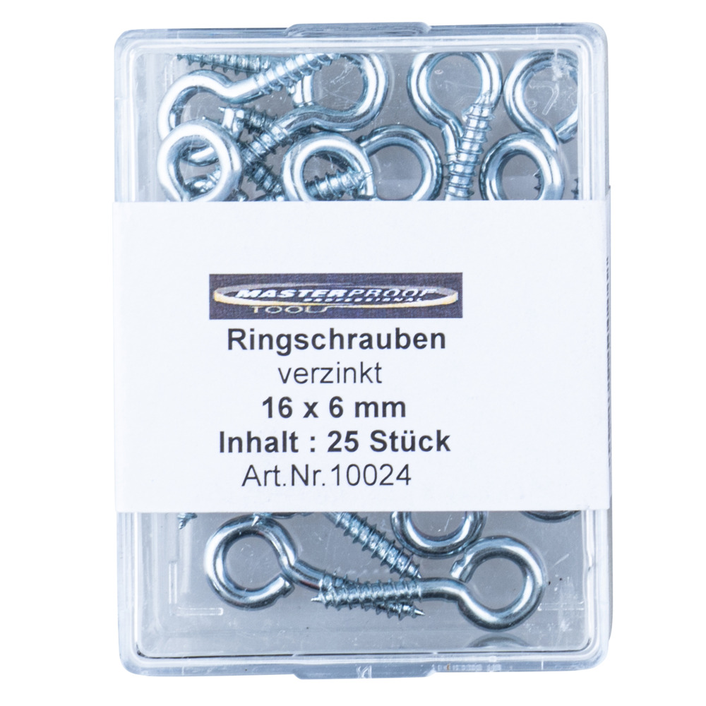 Ringschrauben 25 St&uuml;ck je 16 x 6 mm