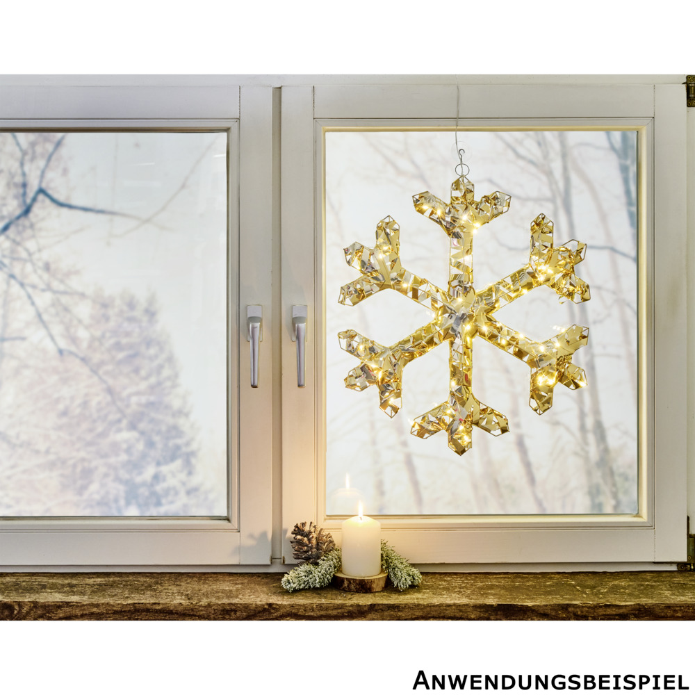 LED Schneeflocke 50 LEDs ⌀ 50 cm Farbauswahl image number 3