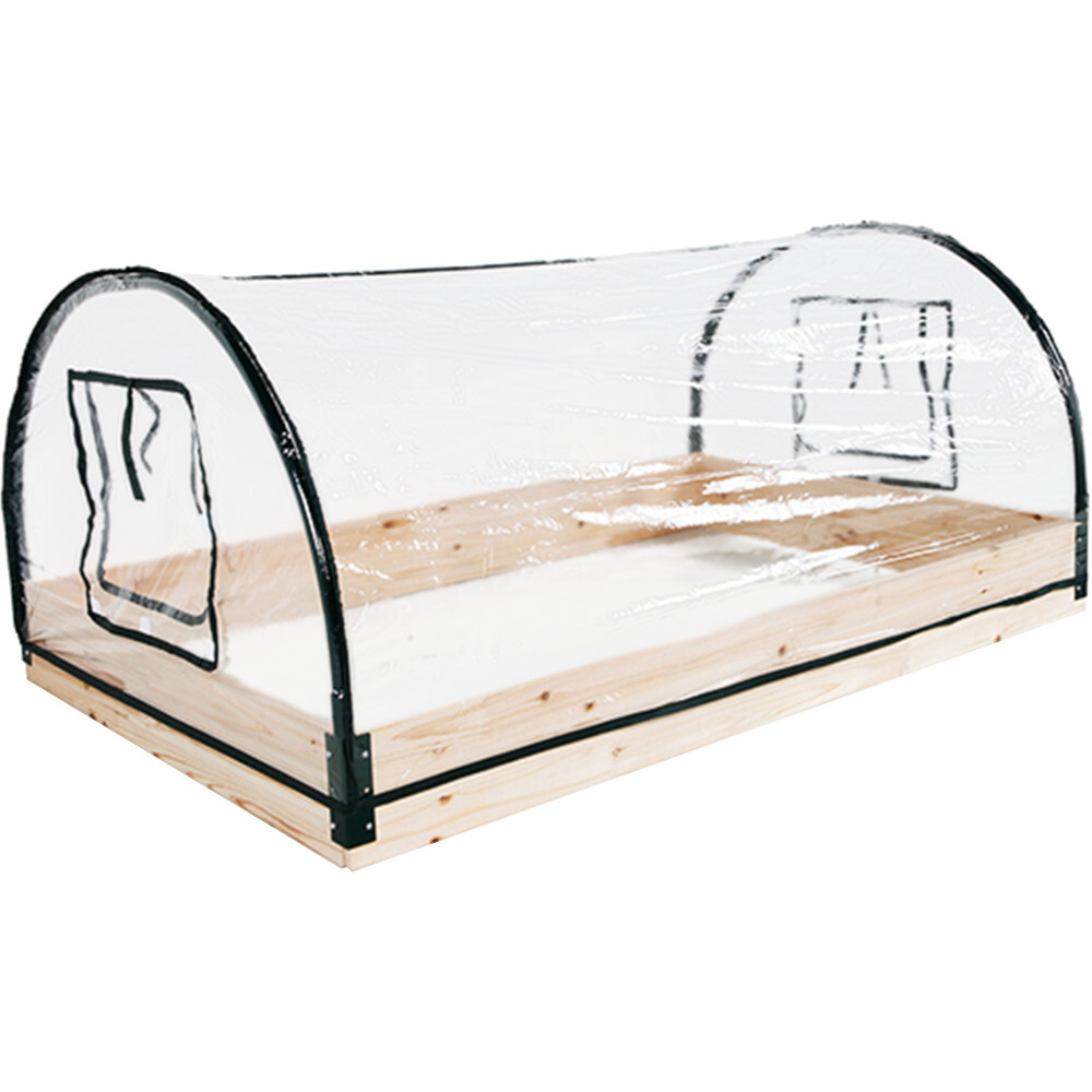Pflanztunnel 120 x 80 x 50 cm mit stabilem Rahmen und Abdeckfolie