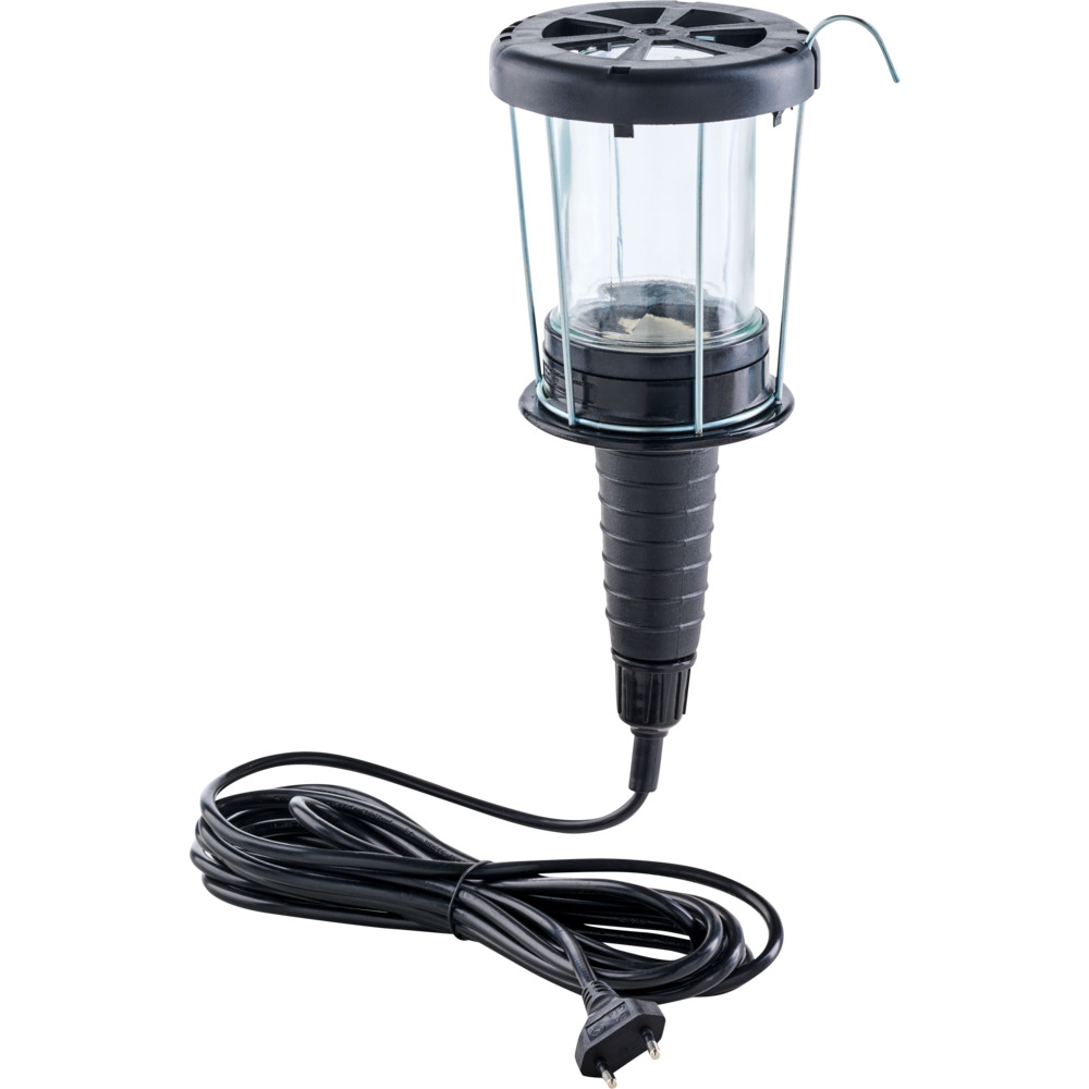 UNITEC&reg; Arbeitsleuchte E27 60 W, 5 m Metallkorb