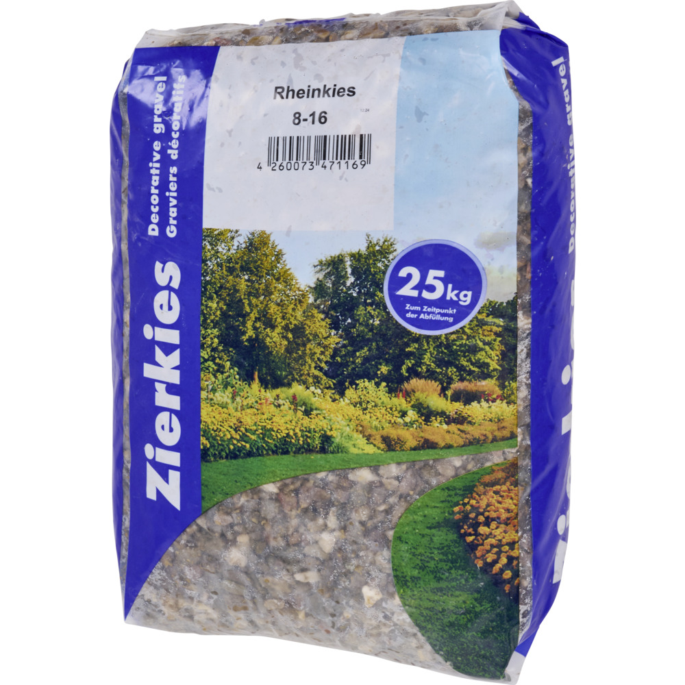 Rheinkies in K&ouml;rnung 8 bis 16 mm im 25 kg Sack image number 1