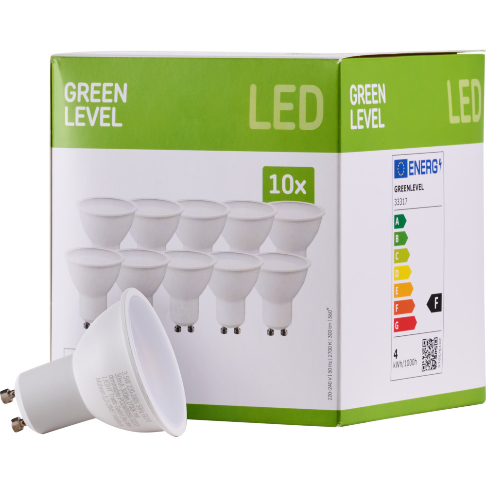 LED-Reflektorlampe 3,5 Watt GU10, 10 St&uuml;ck image number 1