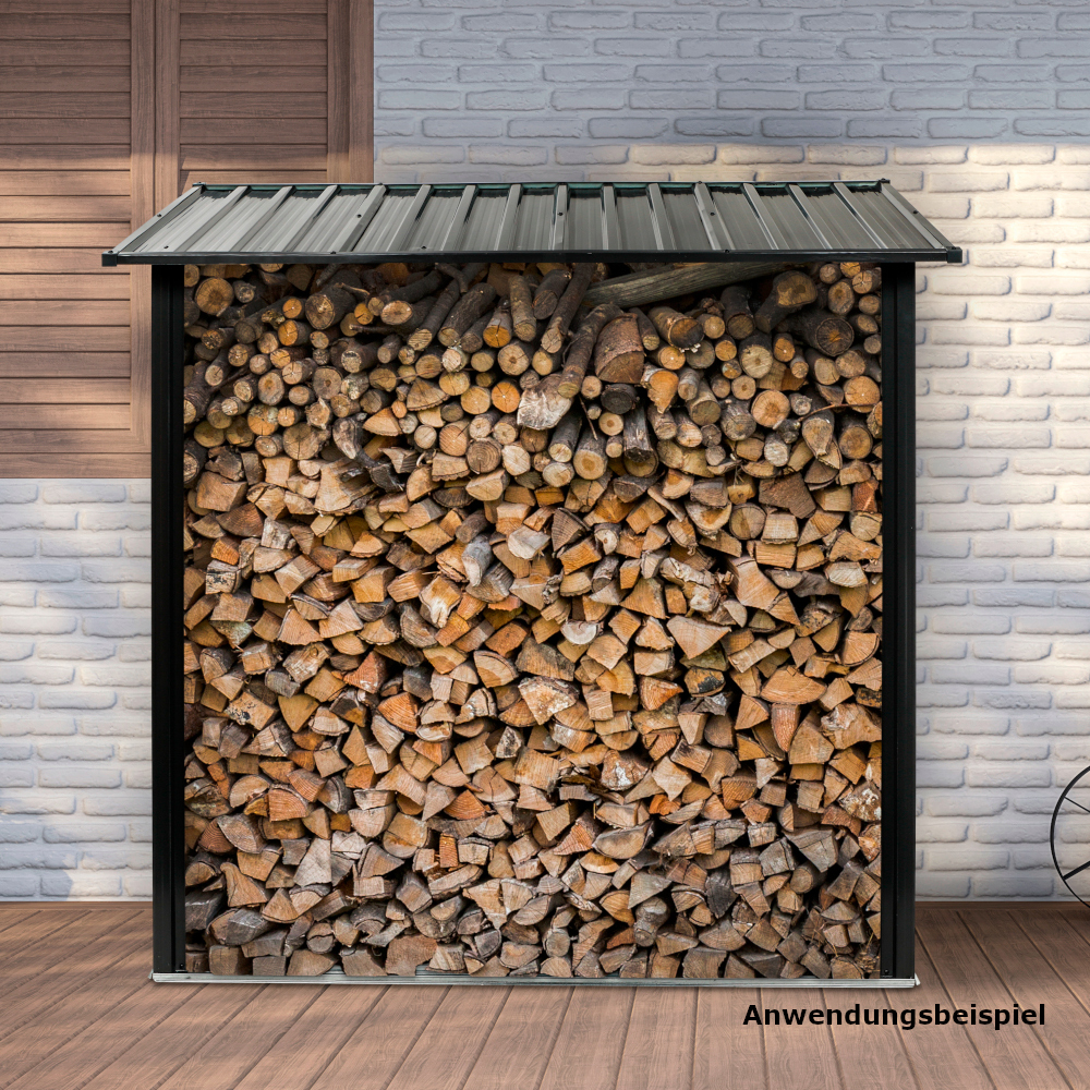 Kaminholzregal 154x83x157 cm aus verzinktem Stahl image number 4