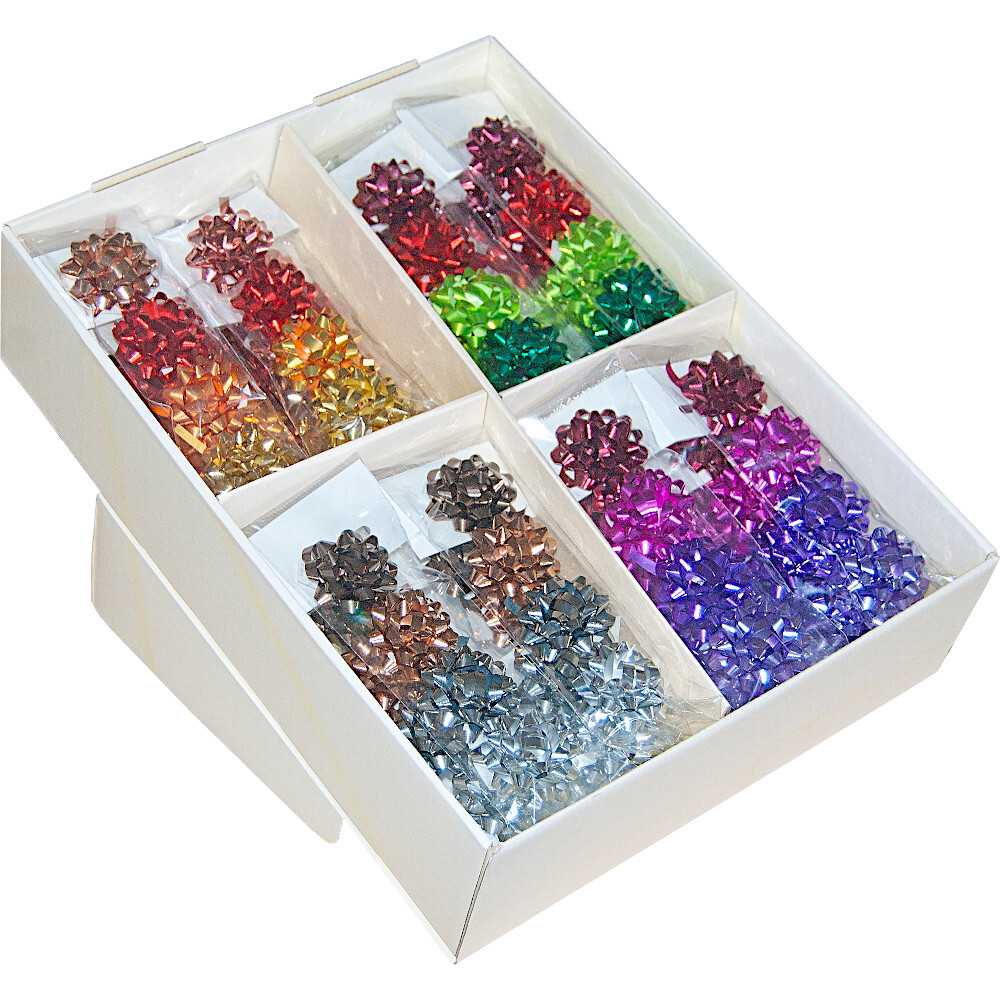 Mini-Schleifen ''Metallic'' 4er-Set selbstklebend