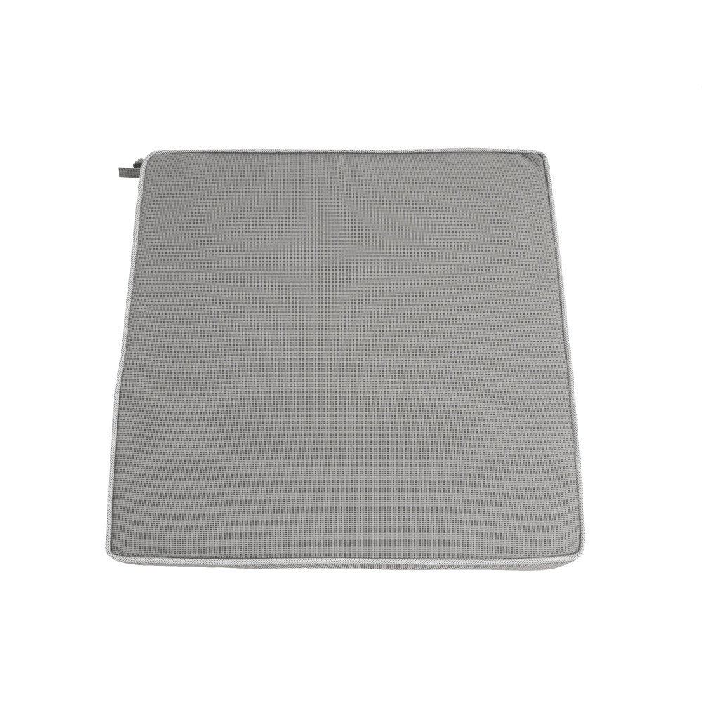 Sitzkissen garngef&auml;rbt 40 x 40 x 4 cm, in Grau