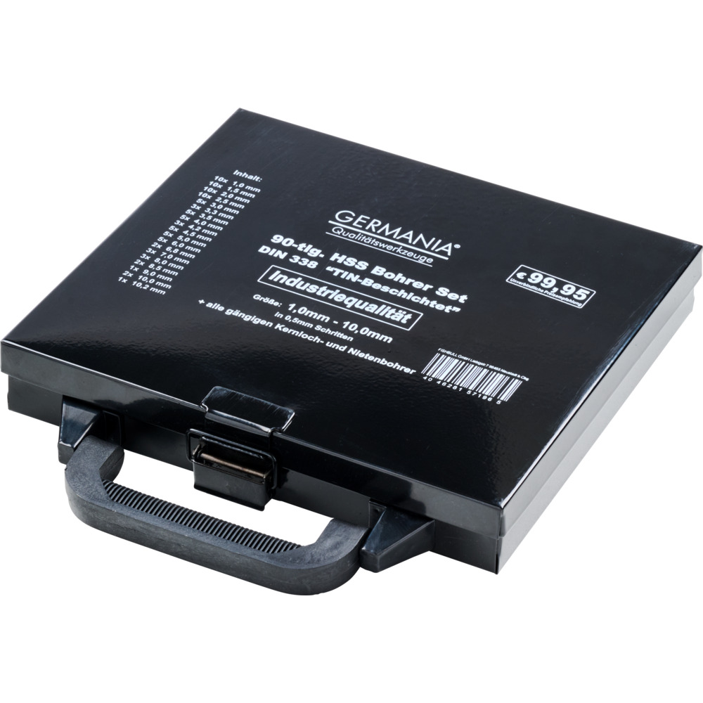 HSS-Bohrer-Set 90-teilig Kernlochbohrer Nietenbohrer image number 4