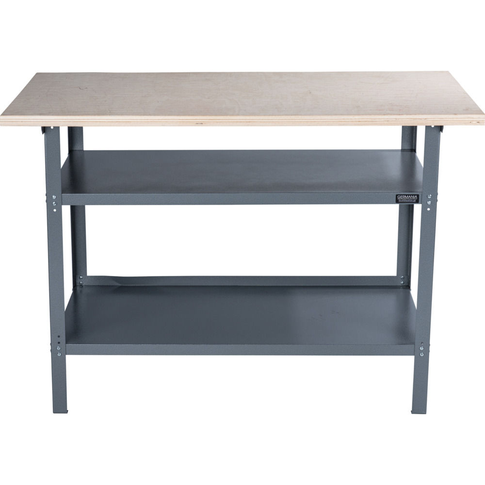 GERMANIA&reg; Werkbank mit Holzplatte und 2 Einlegeb&ouml;den image number 4