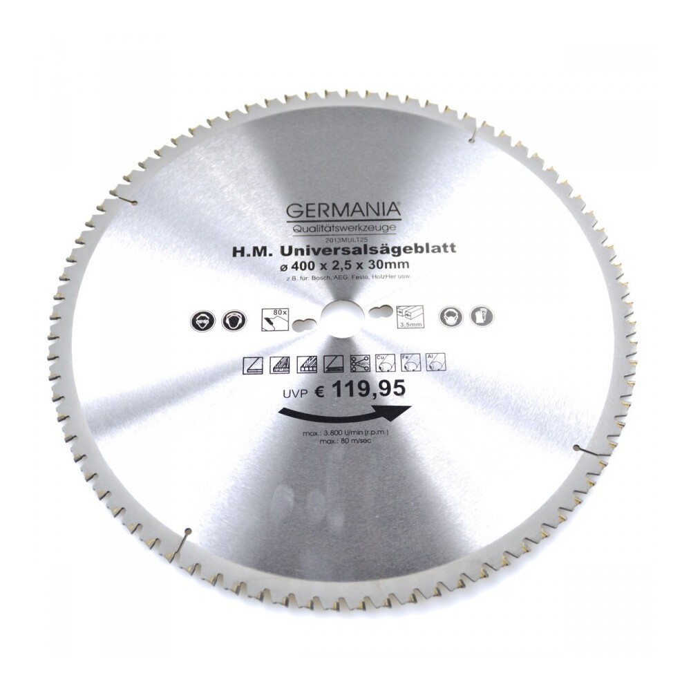 HM Multi-S&auml;geblatt 400x30mm 80 Z&auml;hne universal