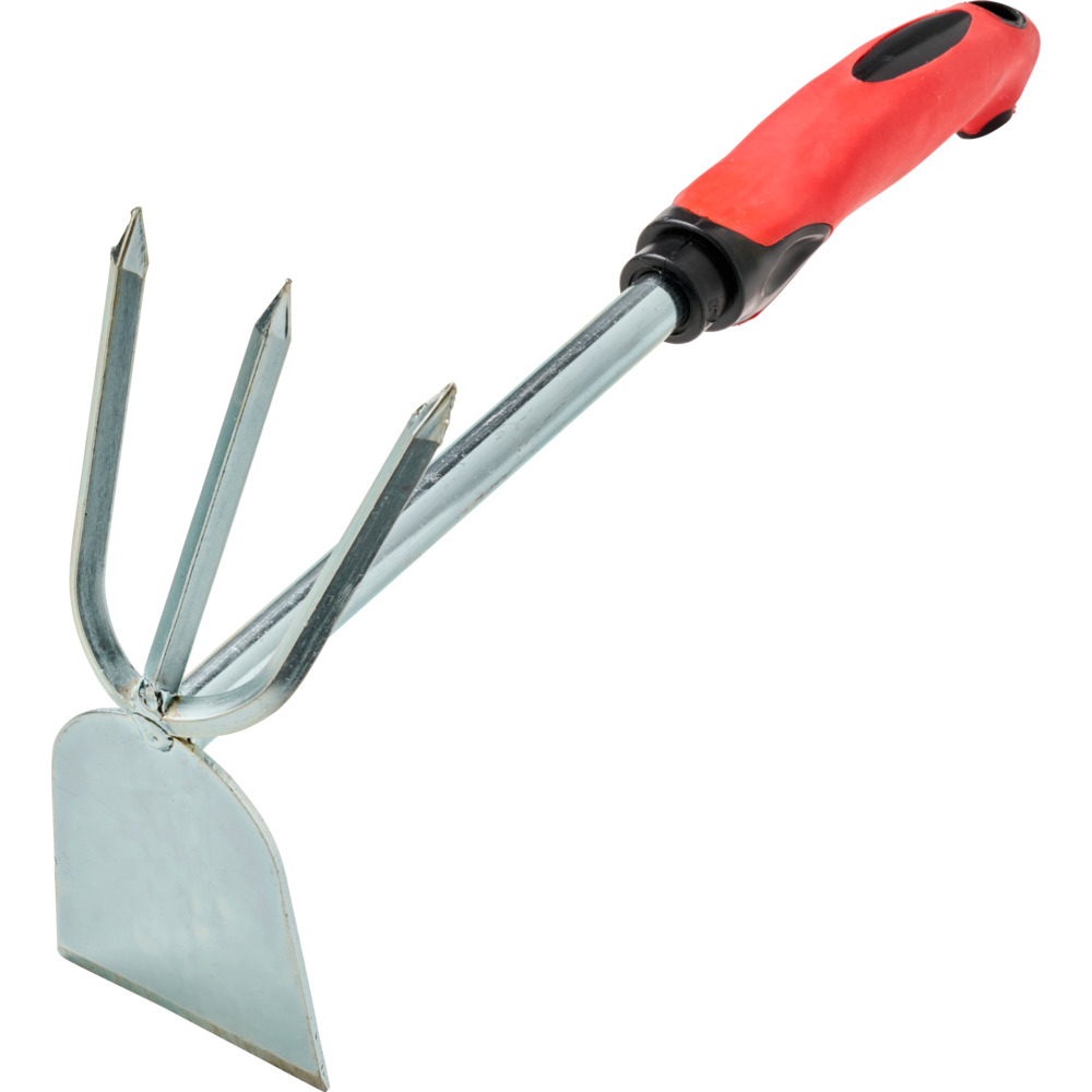 Doppelhacke 3 Zinken verzinkt mit H&auml;ufelblatt