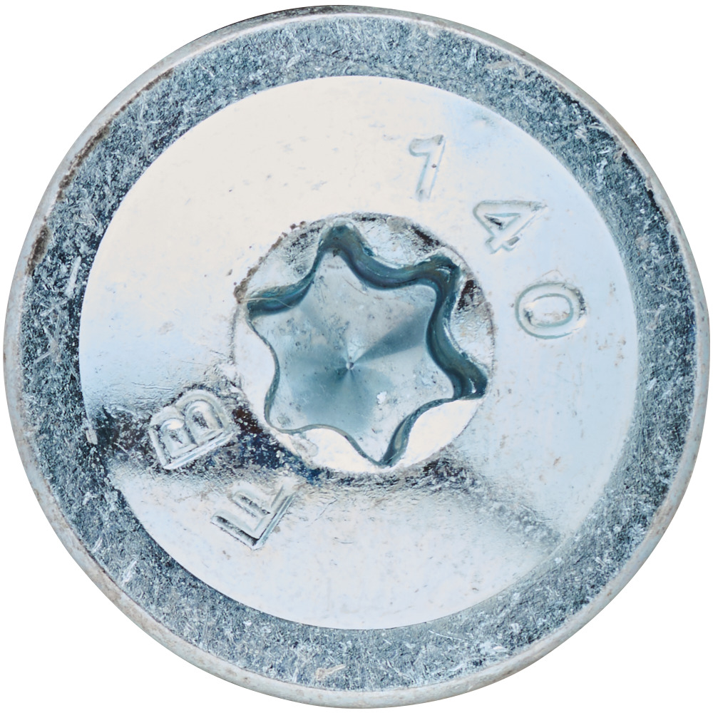 Holzbauschraube 8,0x140mm TX Tellerkopf Teilgewinde verzinkt Konstruktionsschraube image number 3