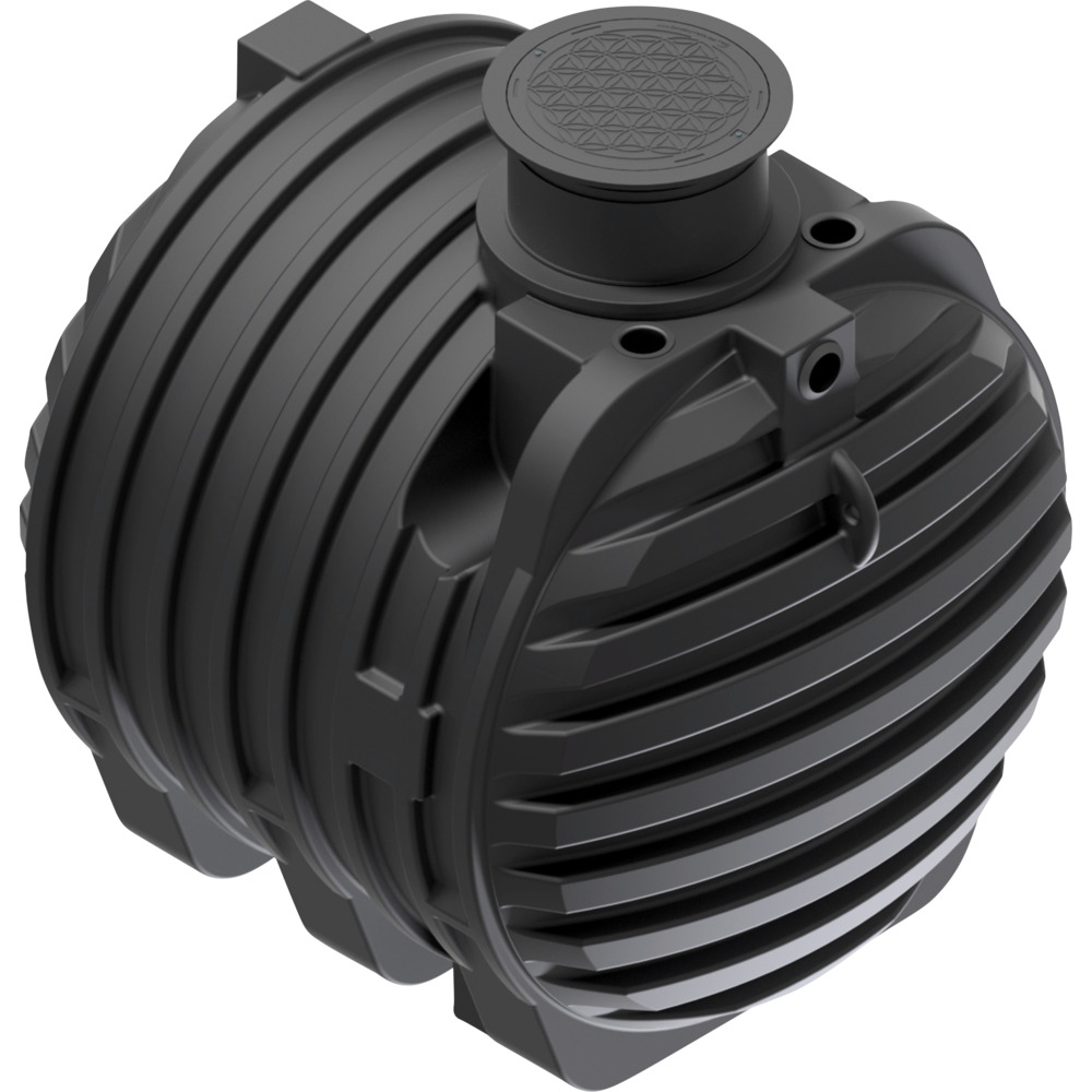 Regenwasser-Zisterne 6.500 Liter mit Ausgleichsdom und Tankabdeckung image number 2