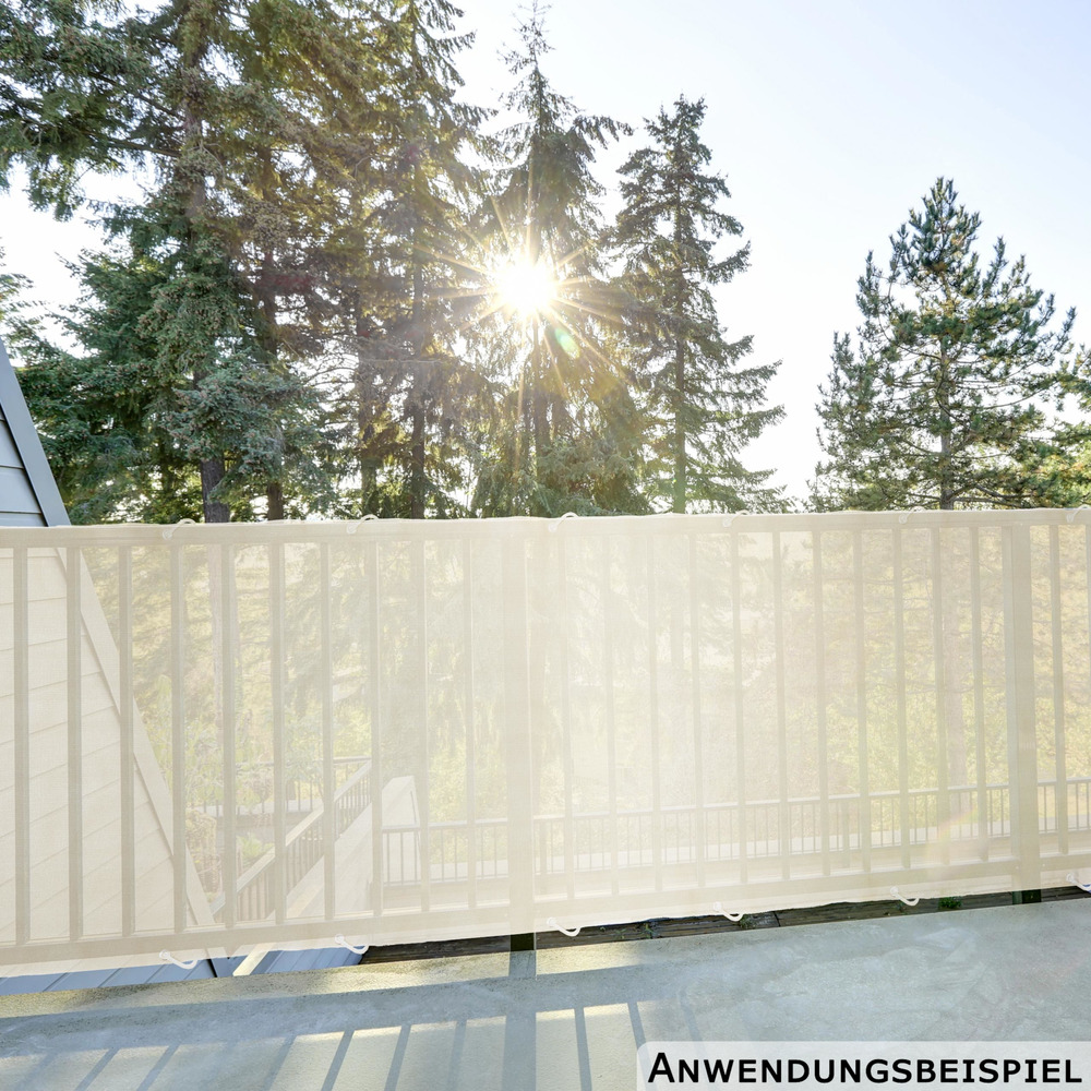 Balkonsichtschutz 90 x 500 cm creme image number 6