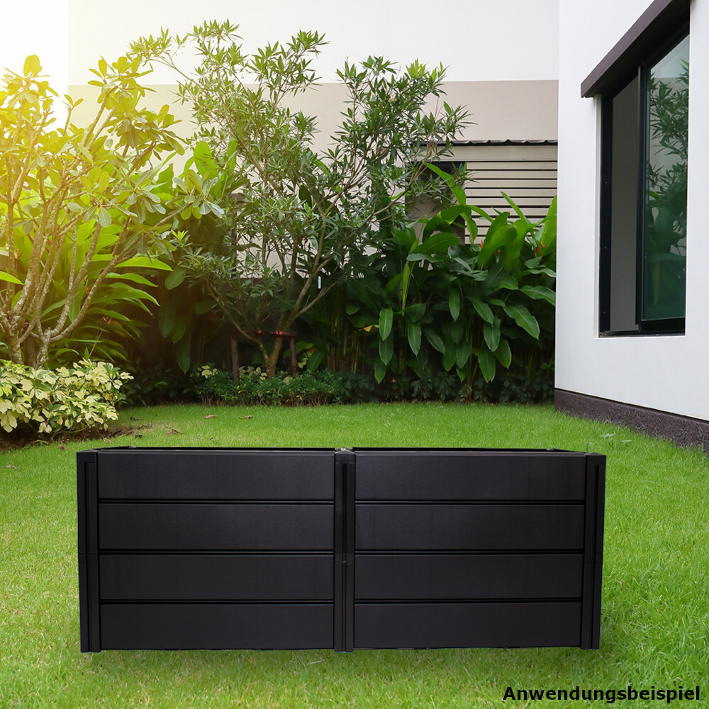 Hochbeet Demeter XL, schmal 392 Liter aus Kunststoff in Anthrazit image number 2