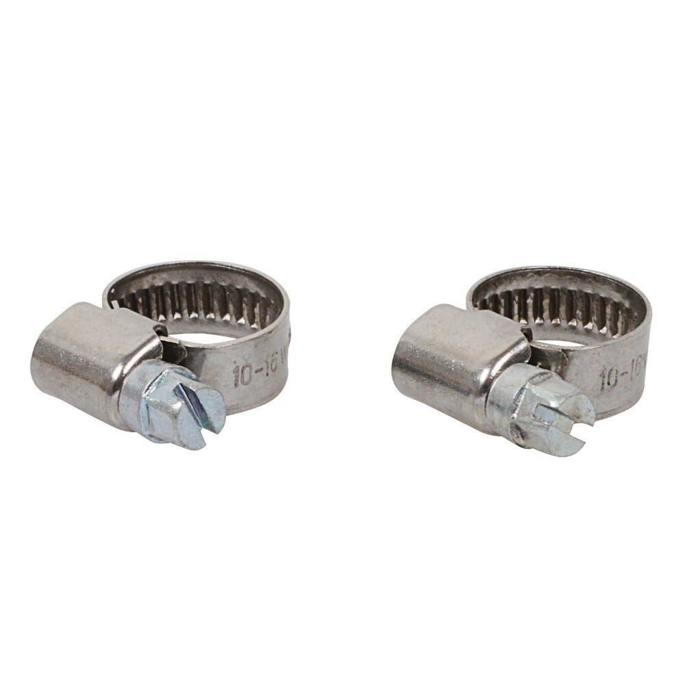 Schlauchklemmen-Set 2er 10-16 mm Breite 9 mm Edelstahl