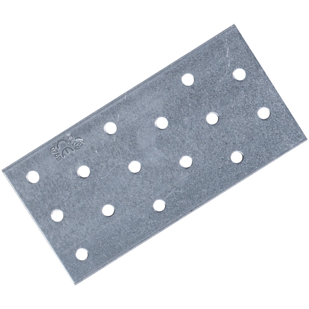 Lochplatten 60 x 120 mm aus verzinktem Stahl