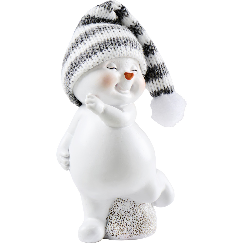 Dekofigur Schneemann ca. 11 cm Polyresin Designauswahl image number 1