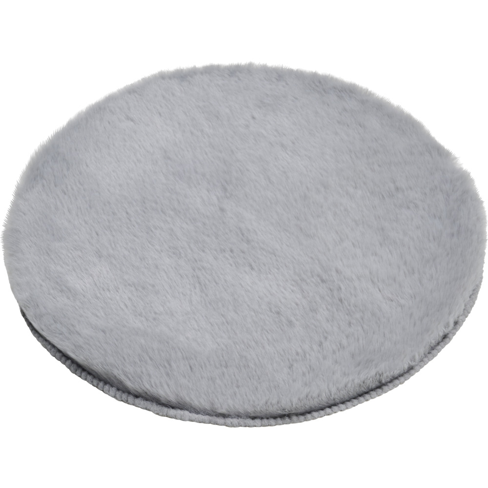 Kunstfell &Oslash; 38 cm in verschiedenen Farben aus Polyester und Wildlederimitat