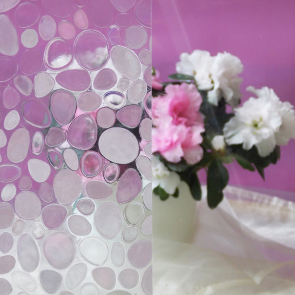 Statische Fensterfolie Kiesel 150 x 45 cm selbsthaftend