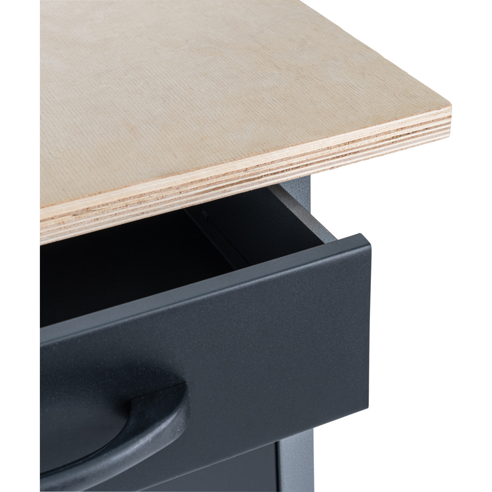 GERMANIA&reg; Werkbank mit Metallgestell und Holz-Arbeitsplatte image number 6