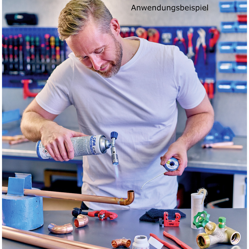 CFH Turbo-L&ouml;tbrenner-Set LM1750, inklusive Druckgasdose image number 1