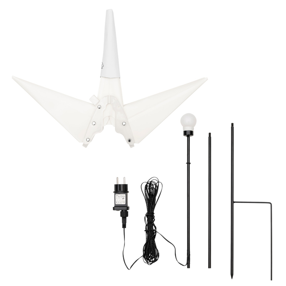 LED-3D-Stern strombetrieben 115 cm mit Erdspie&szlig; image number 1