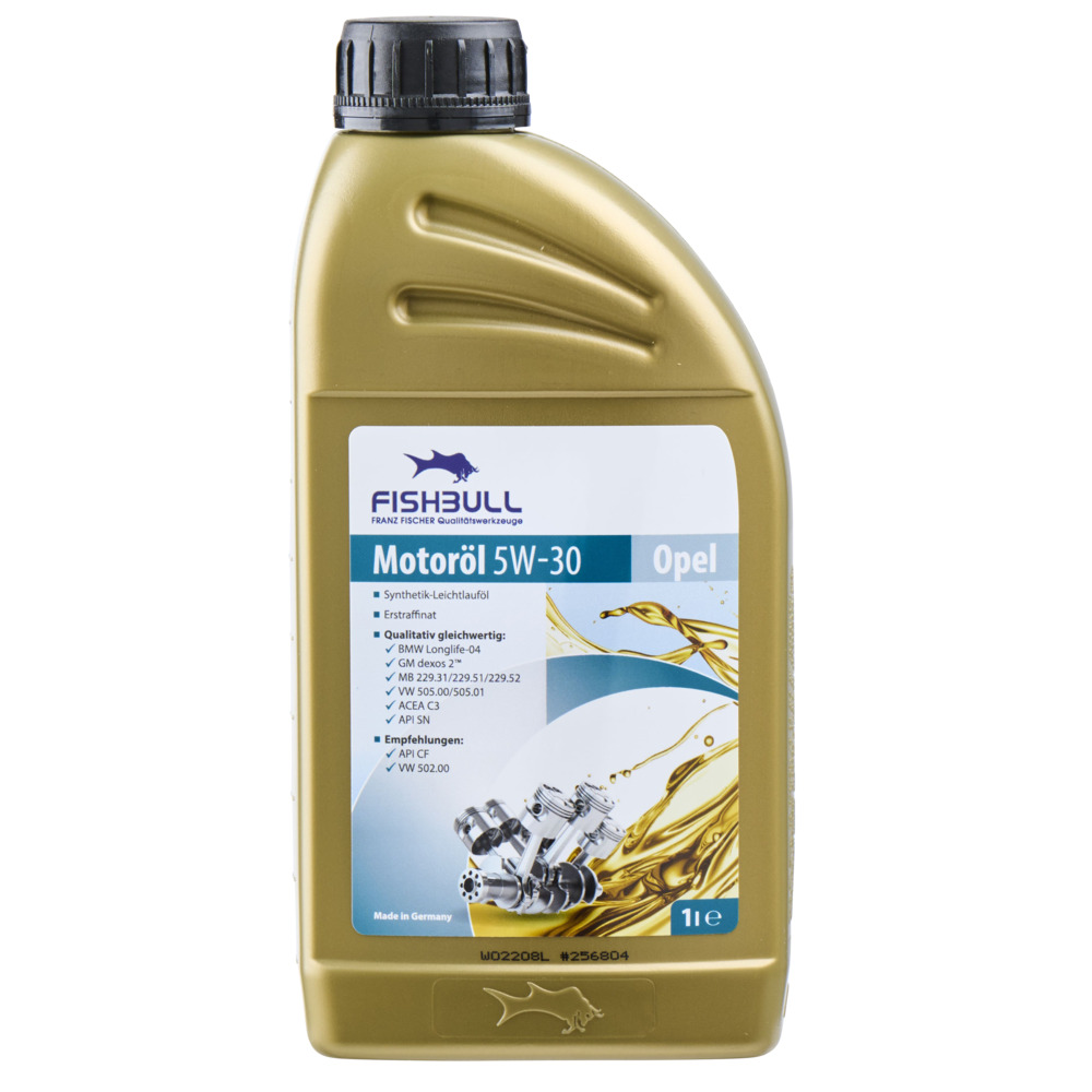 FISHBULL Motoren&ouml;l 5W-30 Opel 1 Liter f&uuml;r Otto- und Dieselmotoren image number 1
