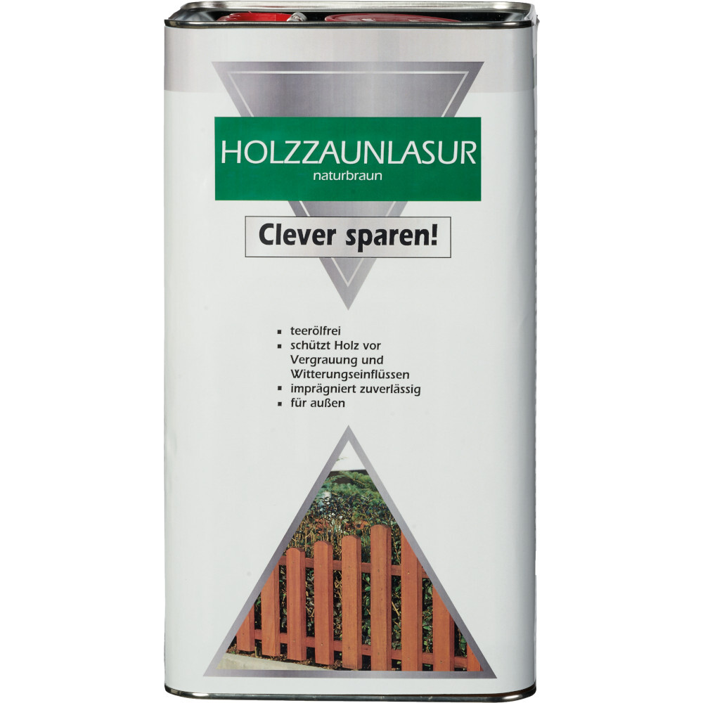 Holzzaunlasur 5 Liter naturbraun