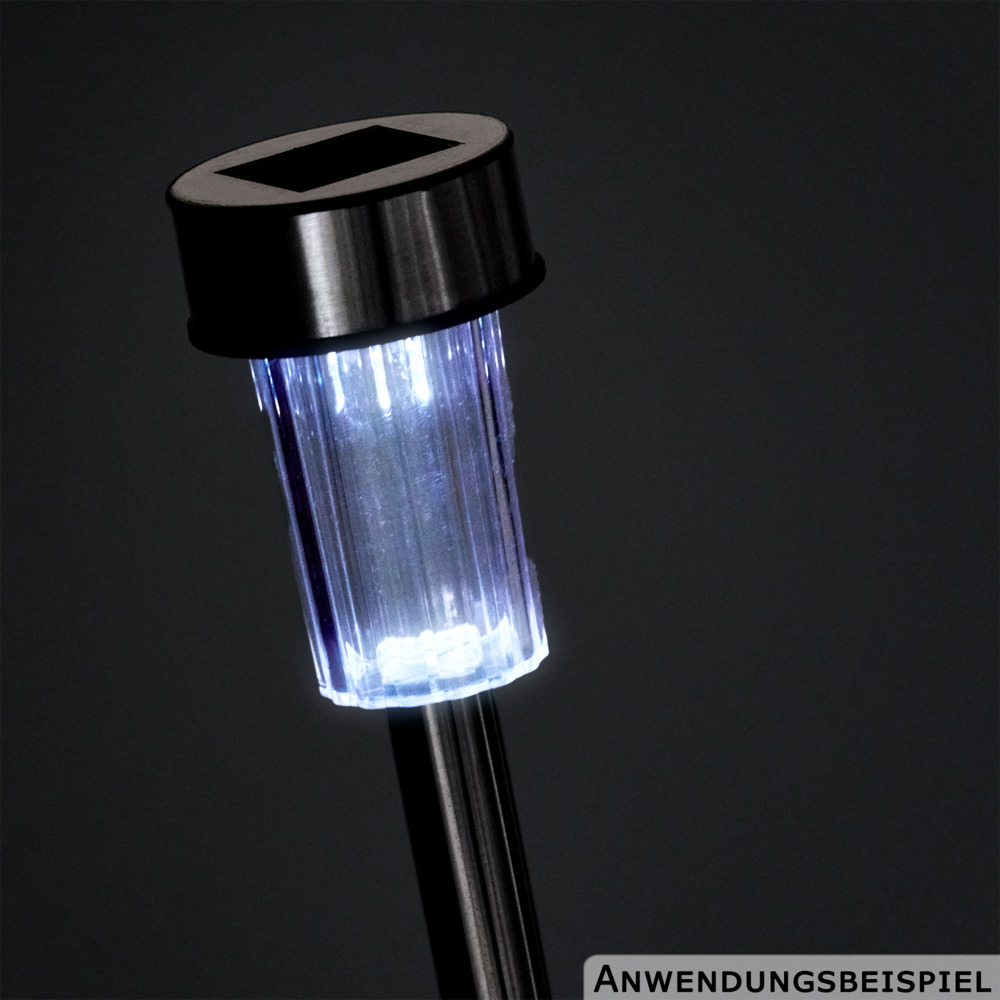 LED Garten Solarleuchte 33 x 4,6 cm mit Bodenspie&szlig; image number 1