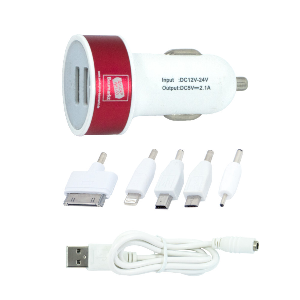 KFZ-Ladeadapter Set 7 teilig 12 V