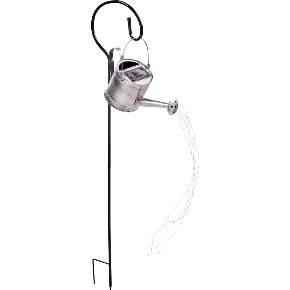 LED-Solar-Gie&szlig;kanne aus Metall