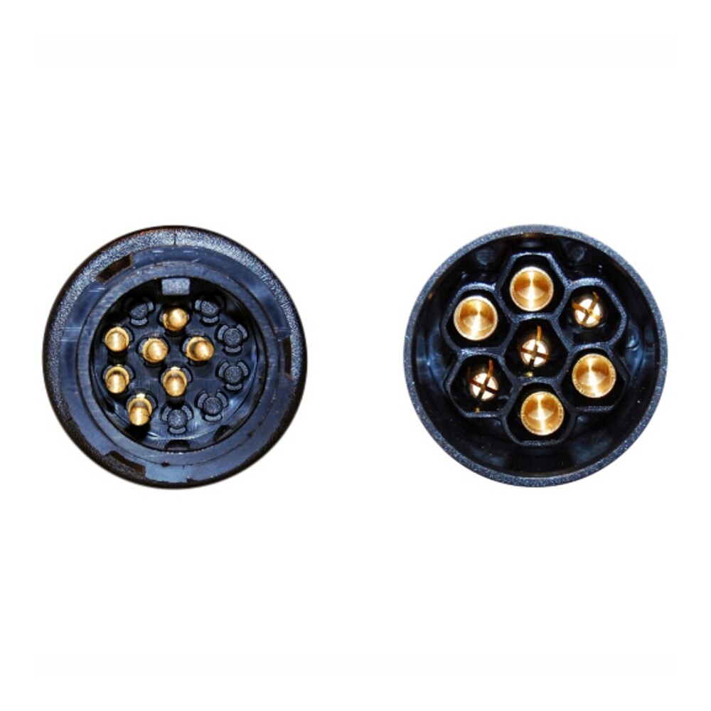 Kurzadapter 13-auf-7-polig 12V Kunststoff PKW Kurz Adapter Anh&auml;ngeradapter image number 1