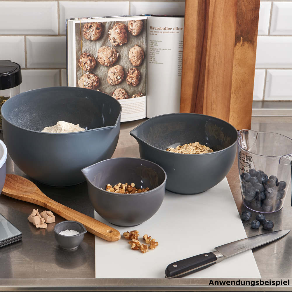 R&uuml;hrsch&uuml;ssel-Set 3-teilig aus Kunststoff mit Deckel image number 4