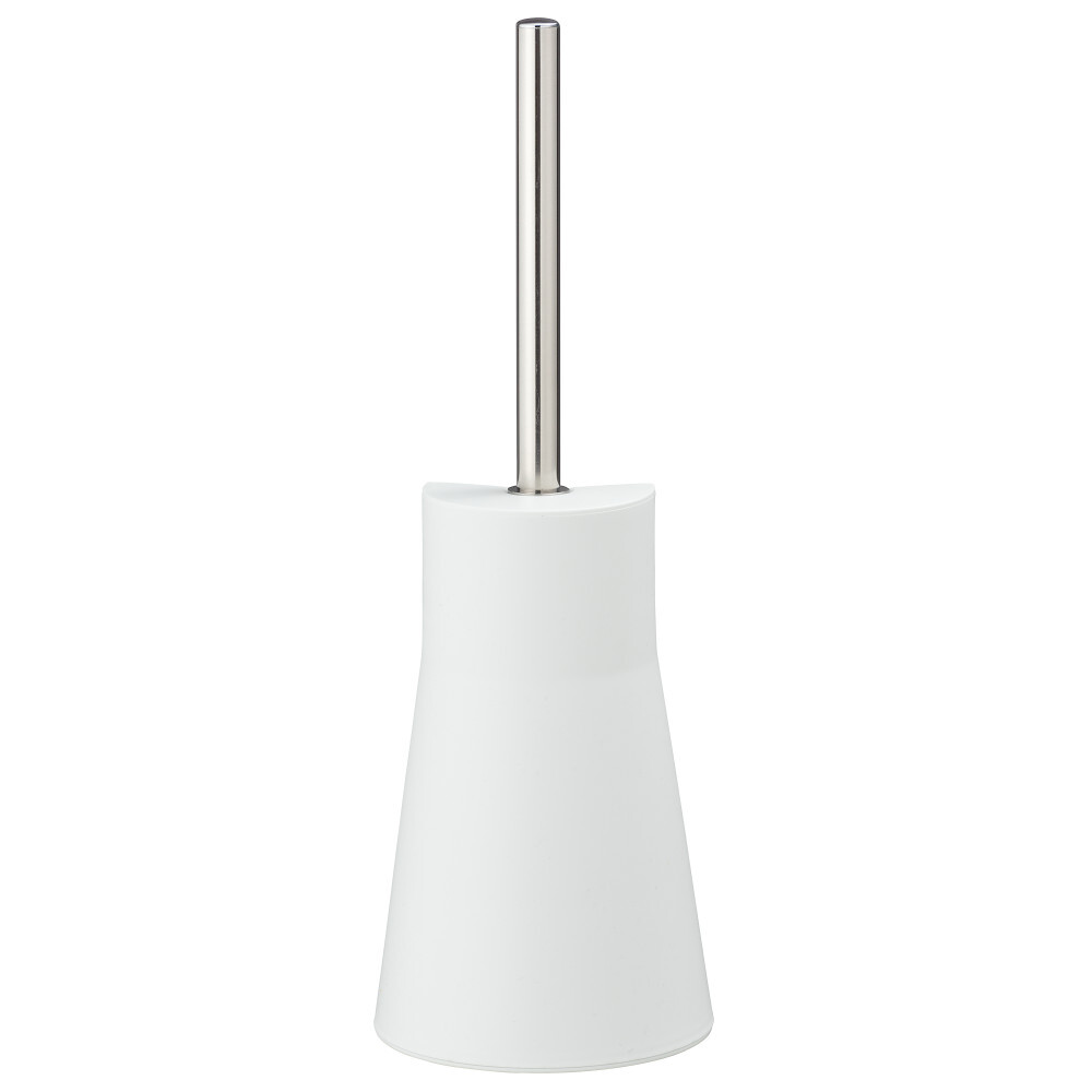 Wenko WC-Garnitur Arese 2in1 wei&szlig; aus Edelstahl mit Silikon-Borsten image number 1