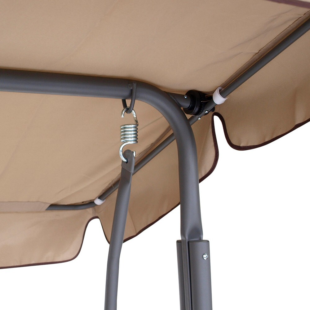 Hollywoodschaukel 3-Sitzer Florida 170 x 110 x 153 cm creme image number 1