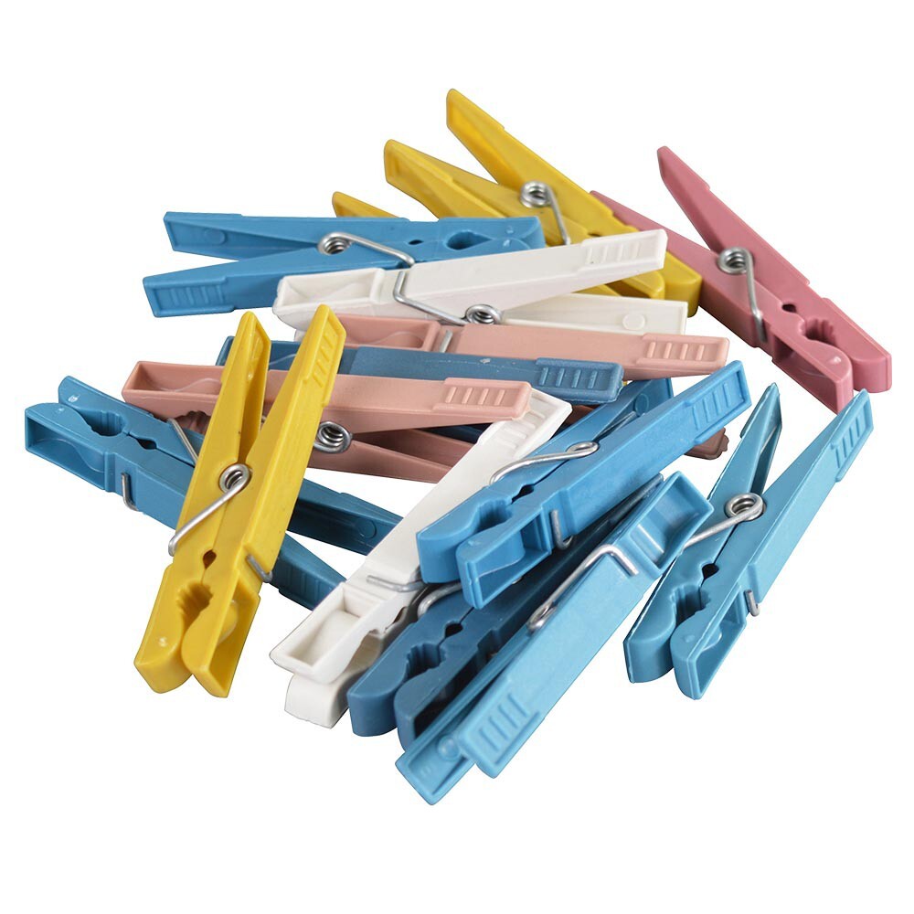 W&auml;scheklammer Set 50 St&uuml;ck aus Kunststoff in verschiedenen Farben