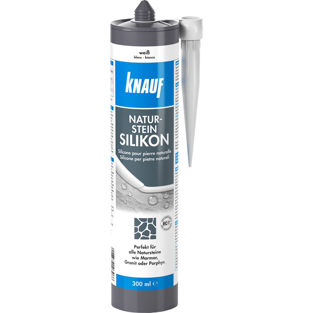 Knauf Naturstein-Silikon 300 ml wei&szlig;