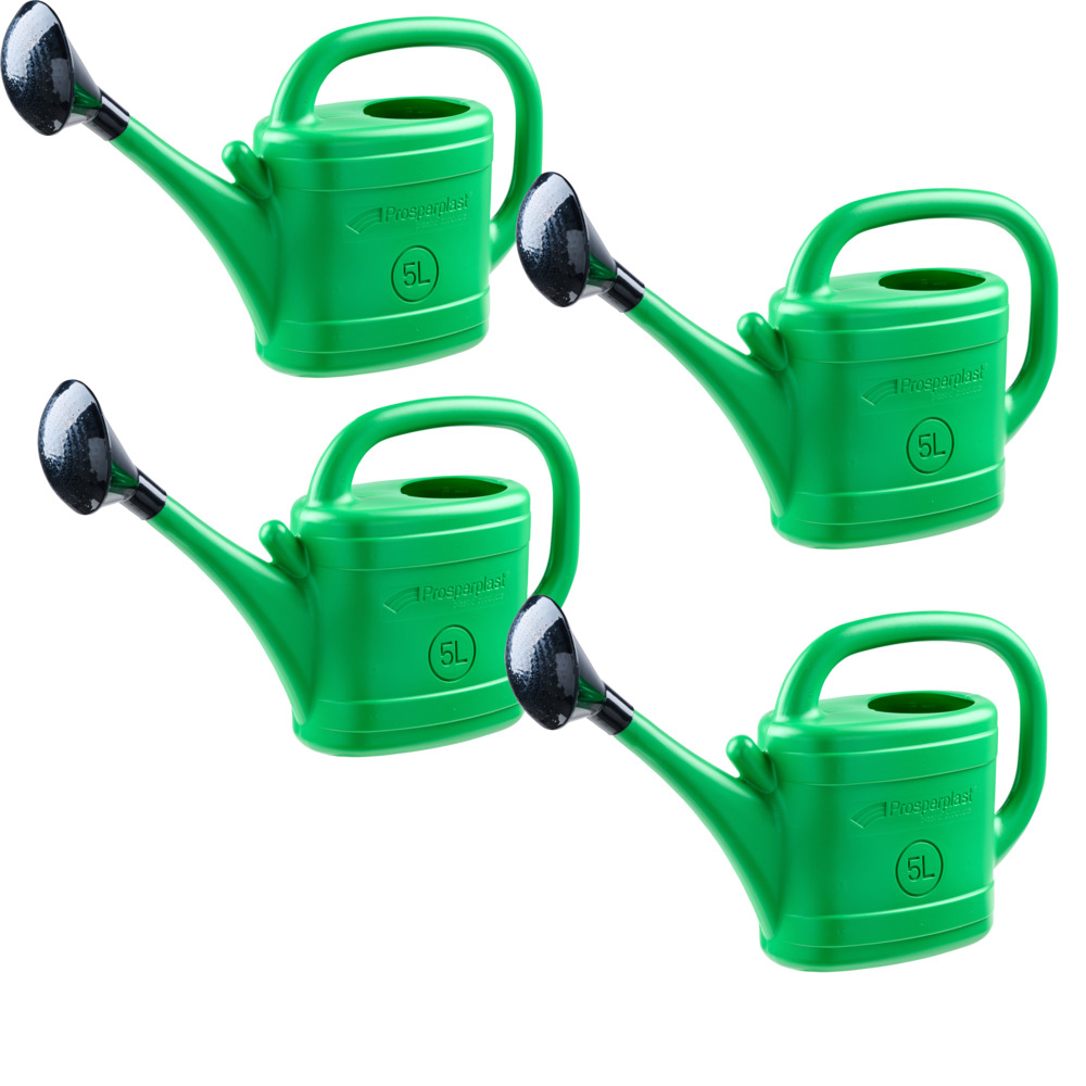 Gie&szlig;kanne 5 Liter gr&uuml;n mit Brause 4er-Set - B-Ware