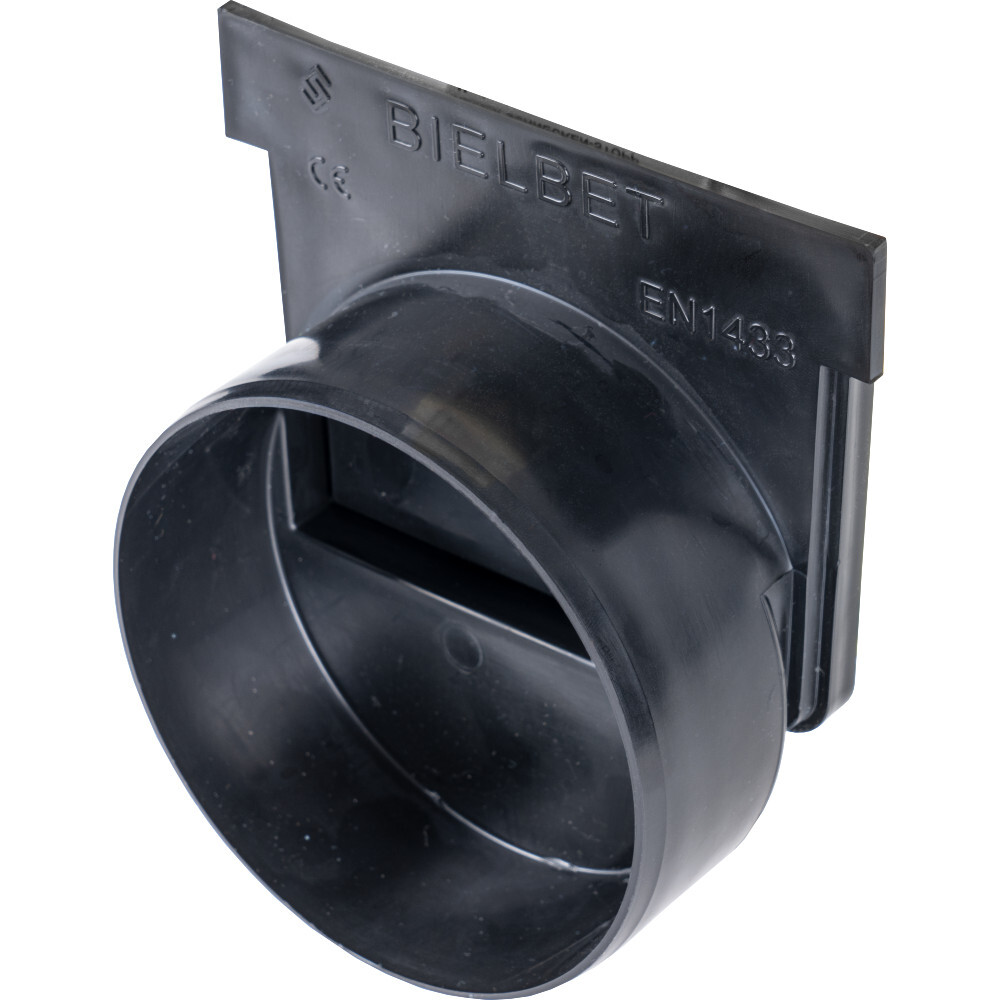 Entw&auml;sserungsrinne Stirnwand f&uuml;r KG-Rohr &Oslash;110 mm Linienentw&auml;sserung