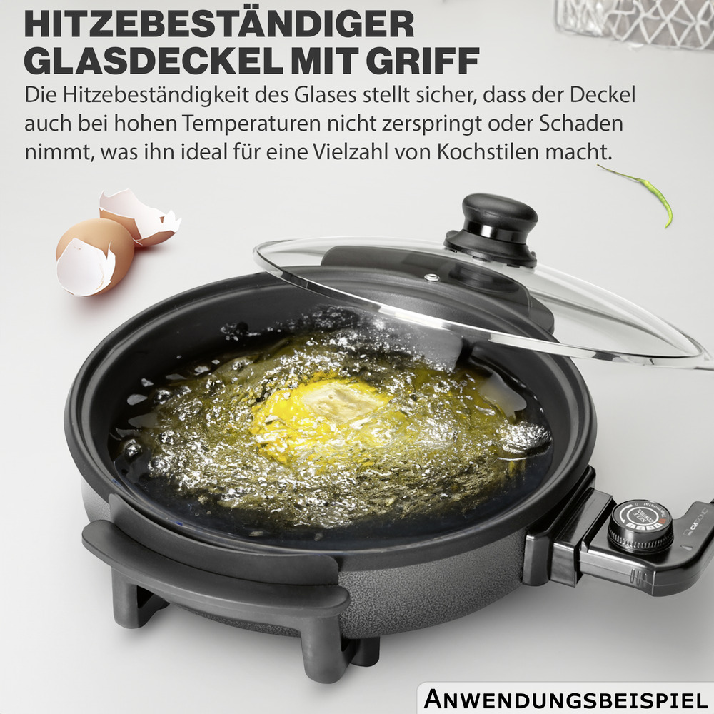 CLATRONIC&reg; Partypfanne 1500 Watt &Oslash; 32 cm image number 4