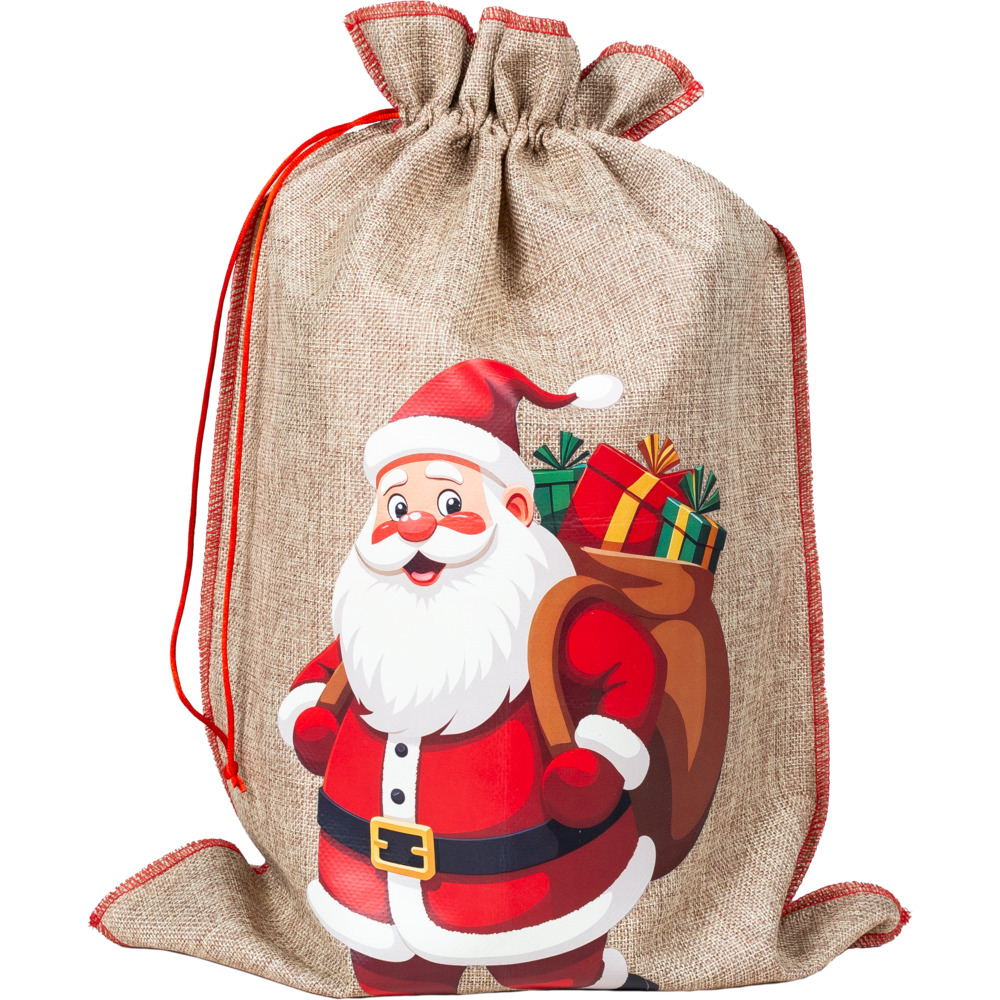 Jute-Geschenksack mit Zugkordel - 2 Motive sortiert 35x50cm image number 3