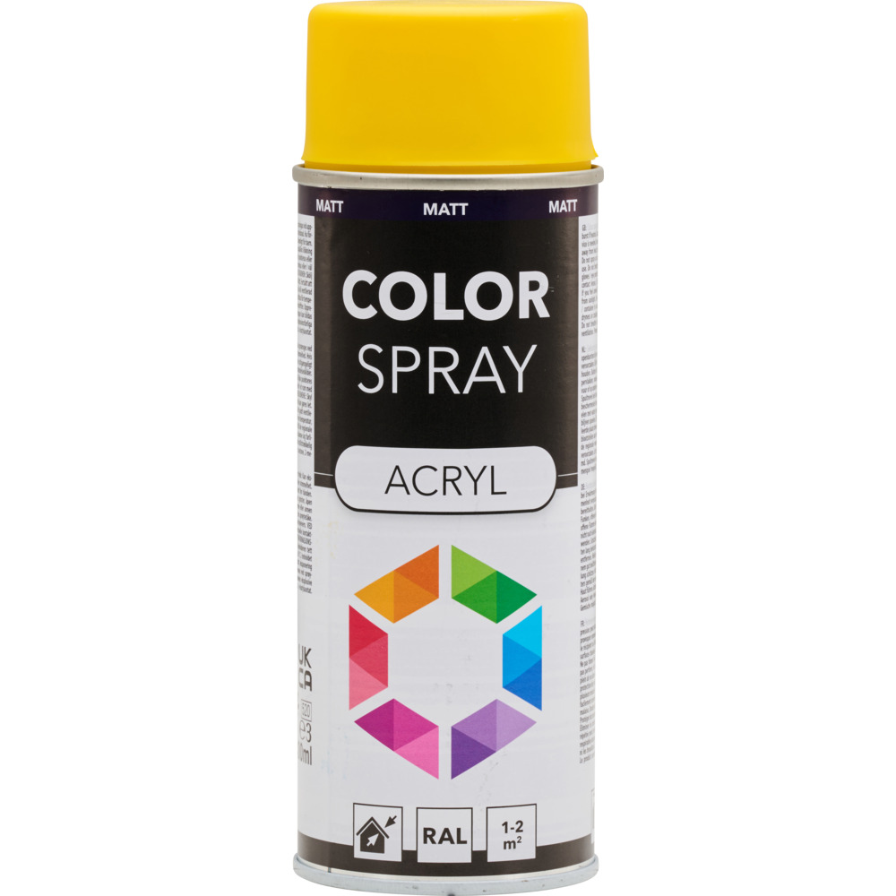 Lackspray 400 ml Acryl RAL1021 rapsgelb matt