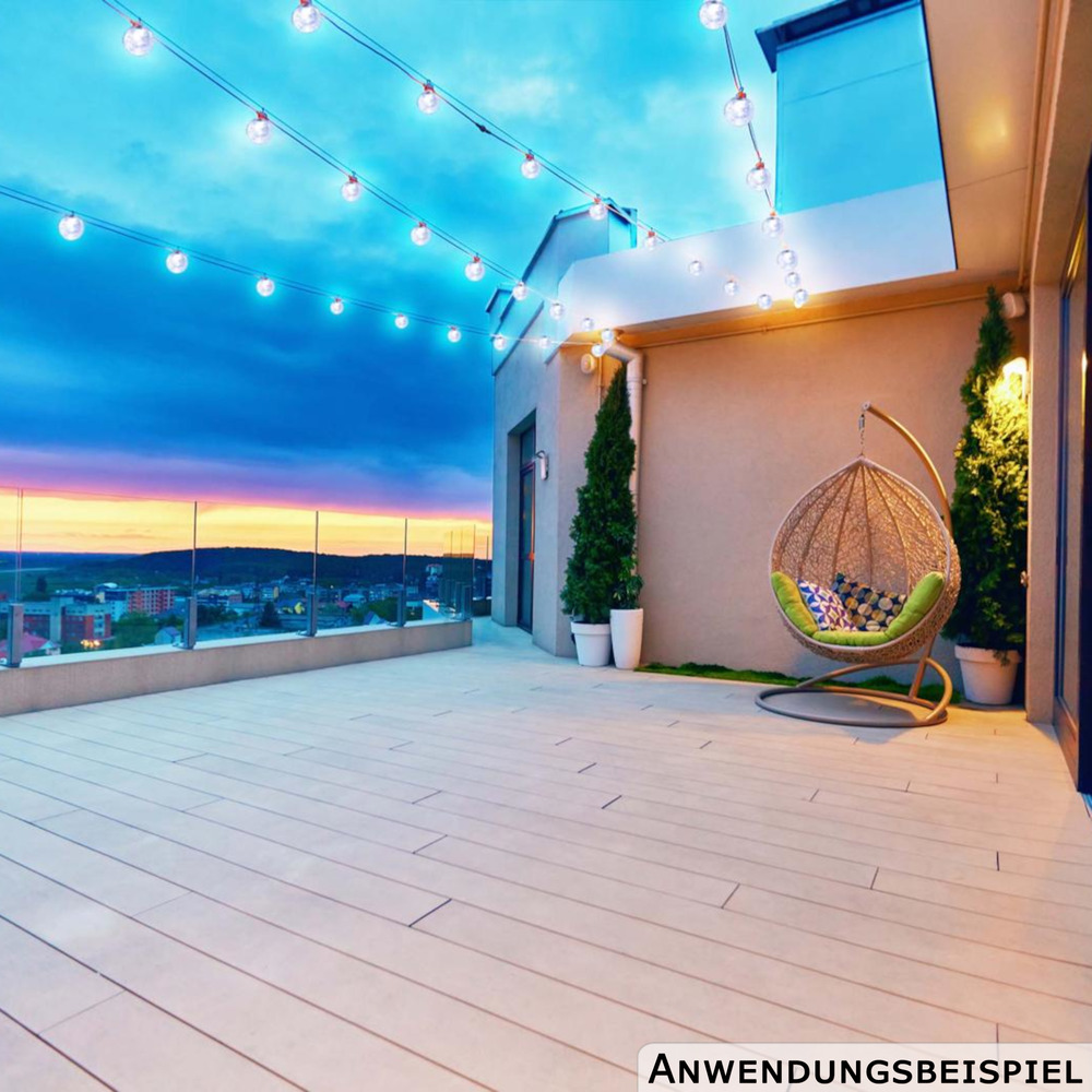 Grundig Solar Lichterkette 15m 100 LEDs warmwei&szlig; image number 6