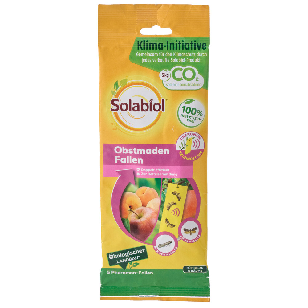 Solabiol Obstmadenfalle auf Pheromonbasis mit Gelbtafeln
