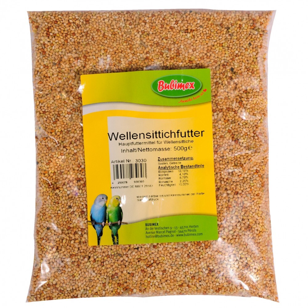 Bubimex Wellensittichfutter 500 g im Beutel